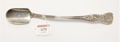 Lot 430 - A Victorian silver Stilton scoop in the Kings...