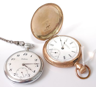 Lot 345 - A Waltham gold plated gent's full hunter...