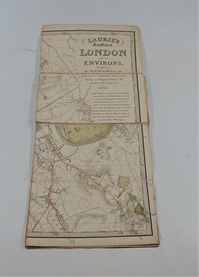 Lot 486 - Laurie's New Plan Map of London and its...