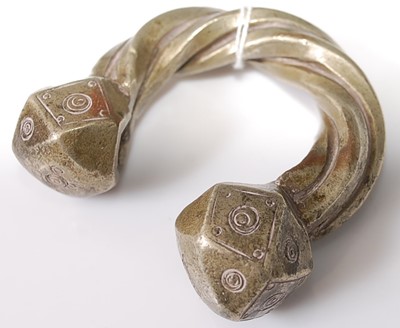 Lot 371 - A medieval style worked verdigris bronze...