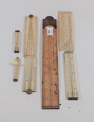 Lot 503 - A collection of draughtsmans tools to include...