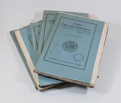Lot 546 - The Army and List Directory, 1930; together...