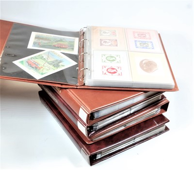 Lot 555 - Five albums containing a collection of postcards