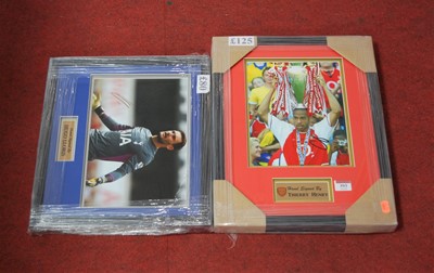Lot 593 - A colour photograph of Arsenal player Thierry...