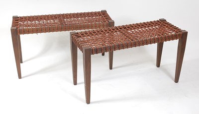 Lot 360 - A pair of contemporary Italian stained beech...