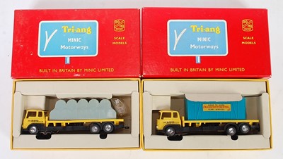 Lot 3186 - A Triang Minic Motorways boxed vehicle group...