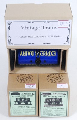 Lot 339 - Two WJ Vintage/ETS wagons:- BWC 7 plank open,...