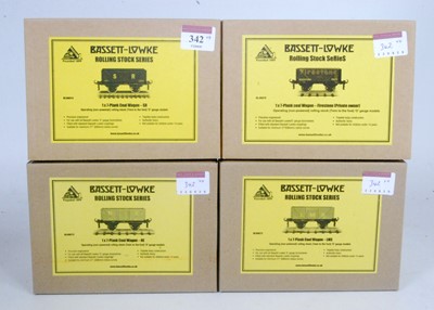 Lot 342 - Four "modern" Bassett-Lowke 7 plank coal...