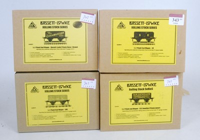 Lot 343 - Four "modern" Bassett-Lowke 7 plank coal...