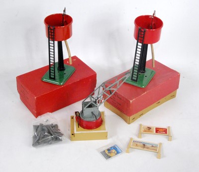 Lot 361 - Various Hornby accessories:- two no. 1 water...