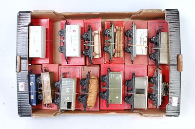 Lot 364 - Large tray containing 13 Hornby boxed (some...