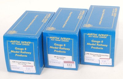 Lot 332 - Three ACE/Horton vans:- SR goods, GW flour...