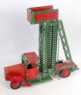 Lot 3213 - Two home-made Meccano vintage 20th century...