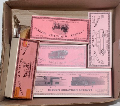 Lot 1530 - Seven various boxed Langley Miniature Models...