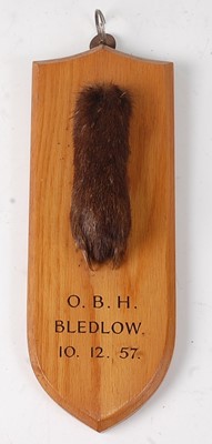 Lot 626 - * A taxidermy Fox (Vulpes vulpes) pad, mounted...
