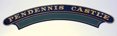 Lot 24 - A reproduction locomotive nameplate and...