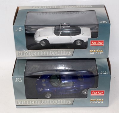 Lot 2814 - A Sunstar 1/18 scale Lotus racing car and...