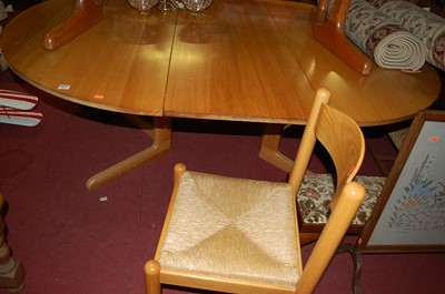 Lot 1160 - A contemporary ash D-end extending dining...