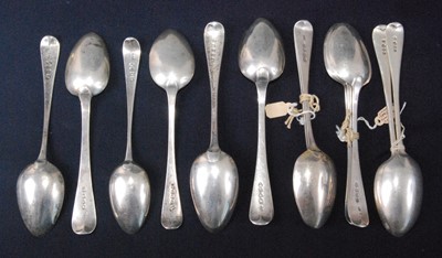 Lot 1157 - A collection of George III and later silver...