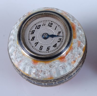 Lot 1234 - An early 20th century Swiss cylinder silver...