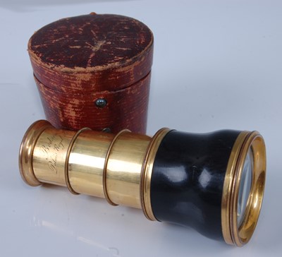 Lot 1305 - A late 19th century lacquered brass black...