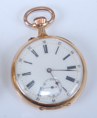 Lot 1263 - A gent's early 20th century Surete 18ct gold...