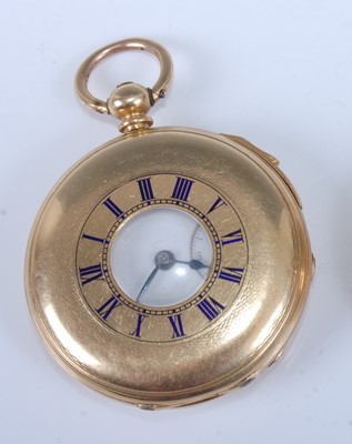 Lot 1262 - A circa 1900 continental gent's 18ct gold...