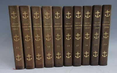 Lot 1004 - Clarke, J & M'Arthur, J. The Naval Chronicle...