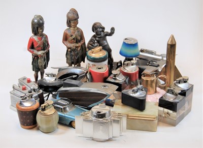 Lot 291 - A novelty table lighter in the form of a...