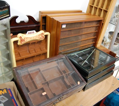 Lot 298 - An Ajo Meharis cigarette lighter display case,...