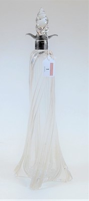 Lot 1 - An early 20th century glass spirit decanter...