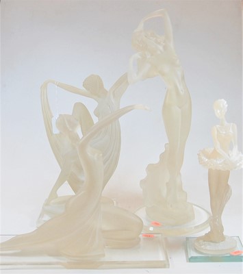 Lot 12 - After Rene Lalique, four various faux glass...