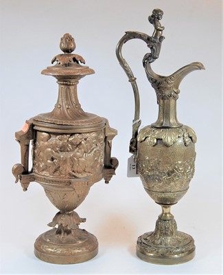 Lot 13 - A continental neo-classical brass pedestal...