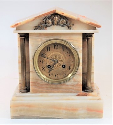 Lot 41 - An early 20th century onyx cased architectural...