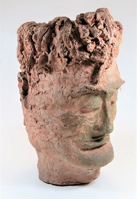 Lot 74 - A Studio pottery head, artist unknown, late...