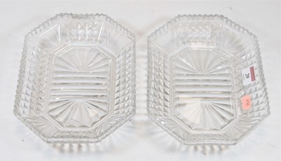 Lot 20 - SIX early 19th century cut glass sweetmeat...