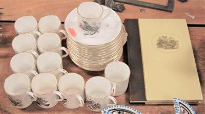Lot 110 - A set of twelve Crown Staffordshire coffee...