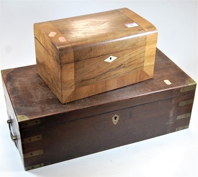 Lot 116 - An early 19th century mahogany and brass bound...