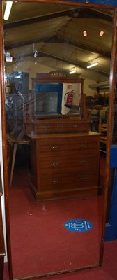Lot 1108 - An early 20th century stained walnut framed...