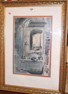 Lot 1015 - A gilt framed reproduction furnishing print