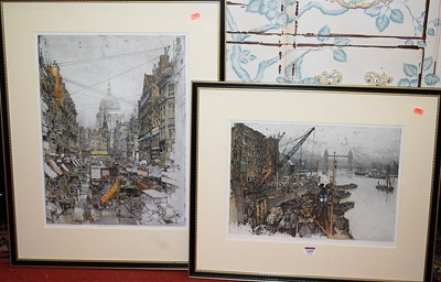 Lot 1009 - LUIGI KASIMIR (1881-1962) - a colour etching...