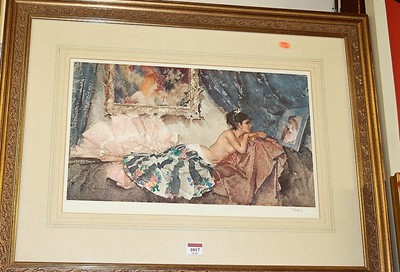 Lot 1017 - William Russell Flint, (1880-1969), Corisande,...