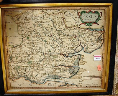Lot 1034 - After Robert Morden - 18th century engraved...