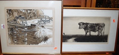 Lot 1033 - Alfred Blundell (1883-1968) - The Young Bull,...