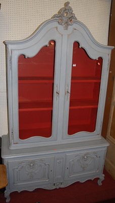 Lot 1119 - A provincial French and later blue painted...
