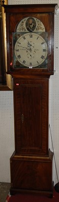 Lot 1124 - An early 19th century mahogany long case clock,...
