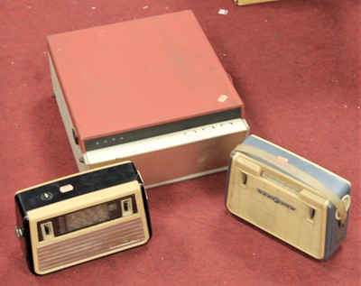 Lot 140 - A mid-20th century Alba portable record player;...