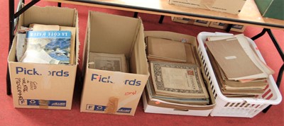 Lot 142 - A box of miscellaneous travel related ephemera,...
