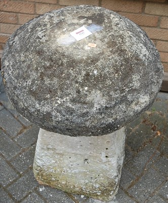 Lot 1142 - A Wiltshire staddle stone, height 82cm,...