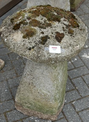 Lot 1143 - A Wiltshire staddle stone, height 70cm,...